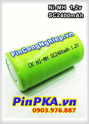 Pin Sạc Công Nghiệp-Pin Cell 1,2v Ni-MH SC2400mAh
