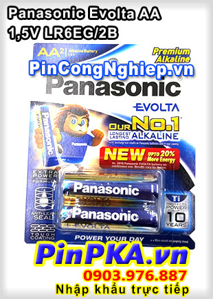 Pin tiểu AA Panasonic Evolta Alkaline LR6EG/2B