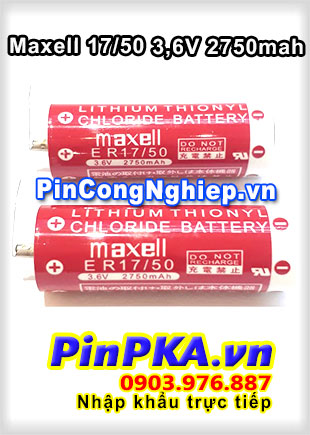 Pin Lithium PLC-CNC Maxell ER17/50 2750mAh 3,6V