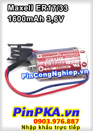 Pin Lithium PLC-CNC Maxell ER17/33 1600mAh 3,6V