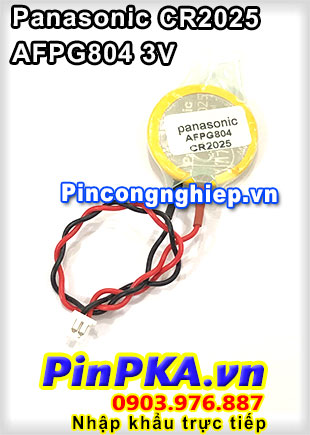 Pin Lithium PLC-CNC Panasonic AFPG804 CR2025 3V