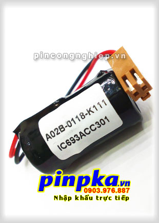 Pin Lithium PLC-CNC GE Fanuc A02B-0118-K111/ IC693ACC301 1800mAh 3V