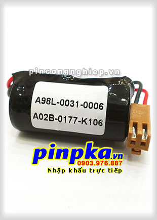 Pin Fanuc A02B-0177-K106/ A98L-0031-0006 1500mAh 3V