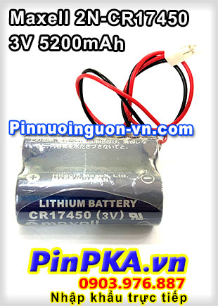 Pin Lithium PLC-CNC Maxell 2CR17450 5200mAh 3V