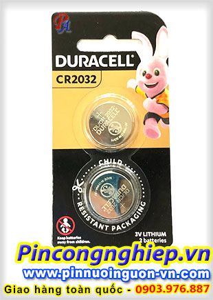 Pin Cúc Áo 3V Duracel CR2032 (Vỉ 2 viên)