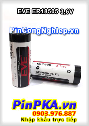 Pin Lithium EVE ER18505 4000mAh 3,6V