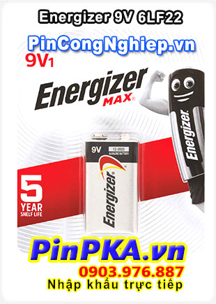 Pin Alkaline 9V Energizer Max 6LF22