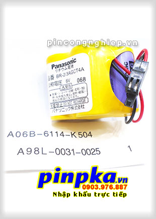 Pin Fanuc A98L-0031-0025/ A06B-6114-K504 2400mAh 6V