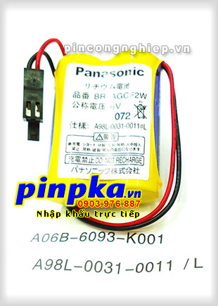 Pin Fanuc A98L-0031-0011/ A06B-6093-K001 1800mAh 6V