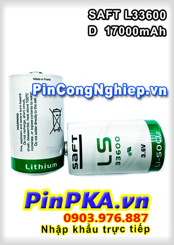 Pin Lithium Saft LS33600 17000mAh 3,6V
