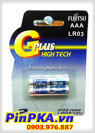 Pin Alkaline AAA 1,5V Fujitsu GPlus High Tech LR03