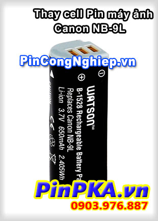 Thay cell Pin Máy Chụp Ảnh CANON NB-9L 3,7v 650mAh