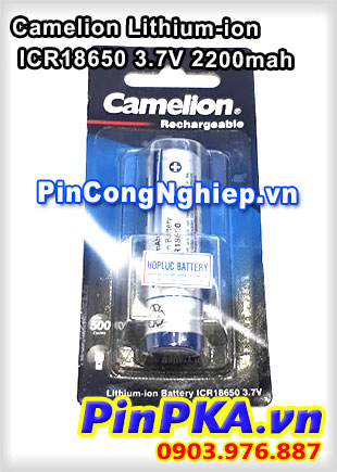 Pin sạc Camelion Lithium-ion ICR18650 3.7V 2200mah