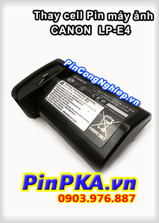 Thay cell Pin Máy Chụp Ảnh CANON LP-E4 11,1v 2300mAh