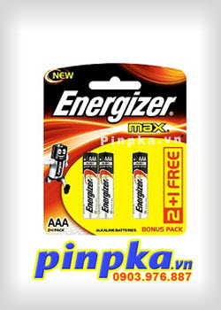 Pin đũa AAA Energizer Max Alkaline Bonus Pack E92 BP-3 (B2G1)
