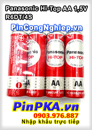 Pin 1,5v Panasonic AA Hi-Top Đỏ Hộp 60 viên R6DT/4S