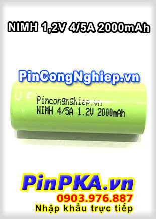 Pin Sạc Công Nghiệp-Pin Cell 1.2V NiMh 4/5A 2000mAh