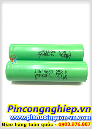 Pin Sạc Li-ion 3,7V Samsung INR18650 25R 2500mAh