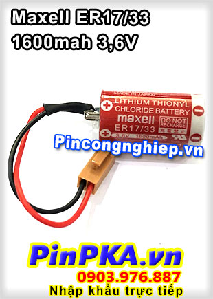 Pin Lithium PLC-CNC Maxell ER17/33 1600mAh 3,6V