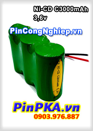 Pin sạc khối Ni-CD C3000mah 3,6v