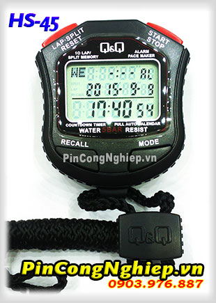 Đồng hồ bấm giây StopWatch QQ HS-45 (10 Lap)