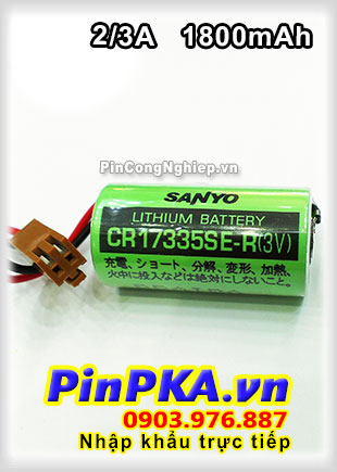 Pin Lithium PLC-CNC Sanyo CR17335SE-R 1800mAh 3V