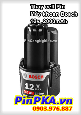 Thay Cell Pin Máy Khoan Bosch 12v 2000mAh