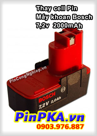 Thay Cell Pin Máy Khoan Bosch 7,2v 2000mAh