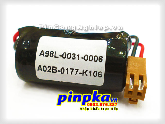 Pin Nuôi Nguồn PLC-CNC Lithium 3V Fanuc A02B-0177-K106/ A98L-0031-0006 1500mAh