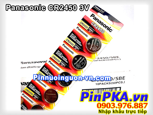 Pin cúc áo 3V Panasonic Lithium CR2450