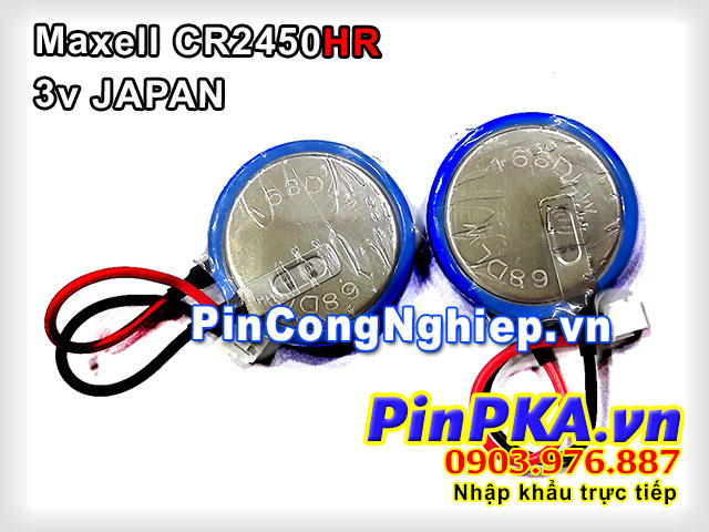 Pin đồng tiền nuôi nguồn Maxell CR2450HR 3v Japan 168DLW (chịu nhiệt cao)-2