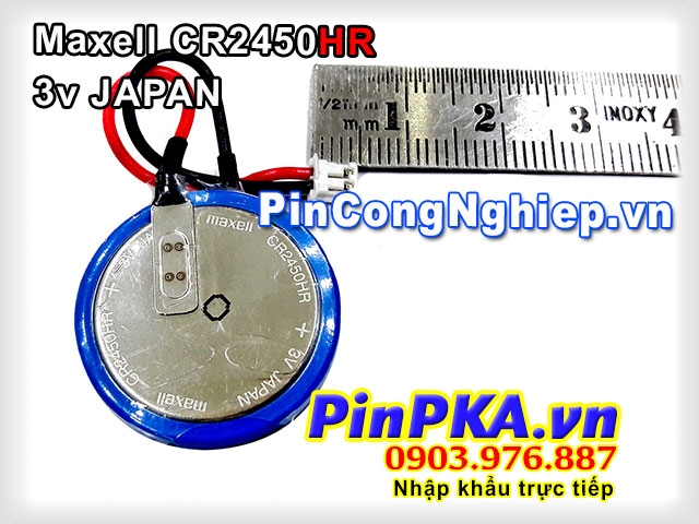 Pin đồng tiền nuôi nguồn Maxell CR2450HR 3v Japan 168DLW (chịu nhiệt cao)