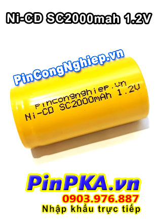 Pin Sạc Công Nghiệp-Pin Cell 1,2v NiCD SC 2000mAh