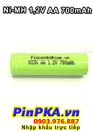 Pin sạc công nghiệp-Pin Cell 1,2v NIMH AA 700mAh
