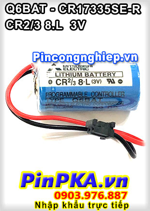 Pin Lithium PLC-CNC Mitsubishi CR17335SE-R Q6BAT 1800mAh 3V