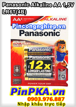 Pin Alkaline AA 1,5v Panasonic Longer Lasting LR6T(4B)