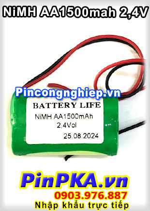 Pin Sạc Khối NIMH AA1500mAh 2,4V