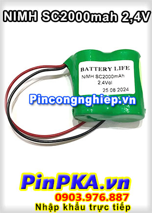 Pin Sạc Khối NIMH SC1500mAh 2,4V